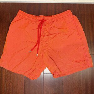 Vilebrequin Men Swim Shorts Size XL Bright Orange Classic Luxury Trunks